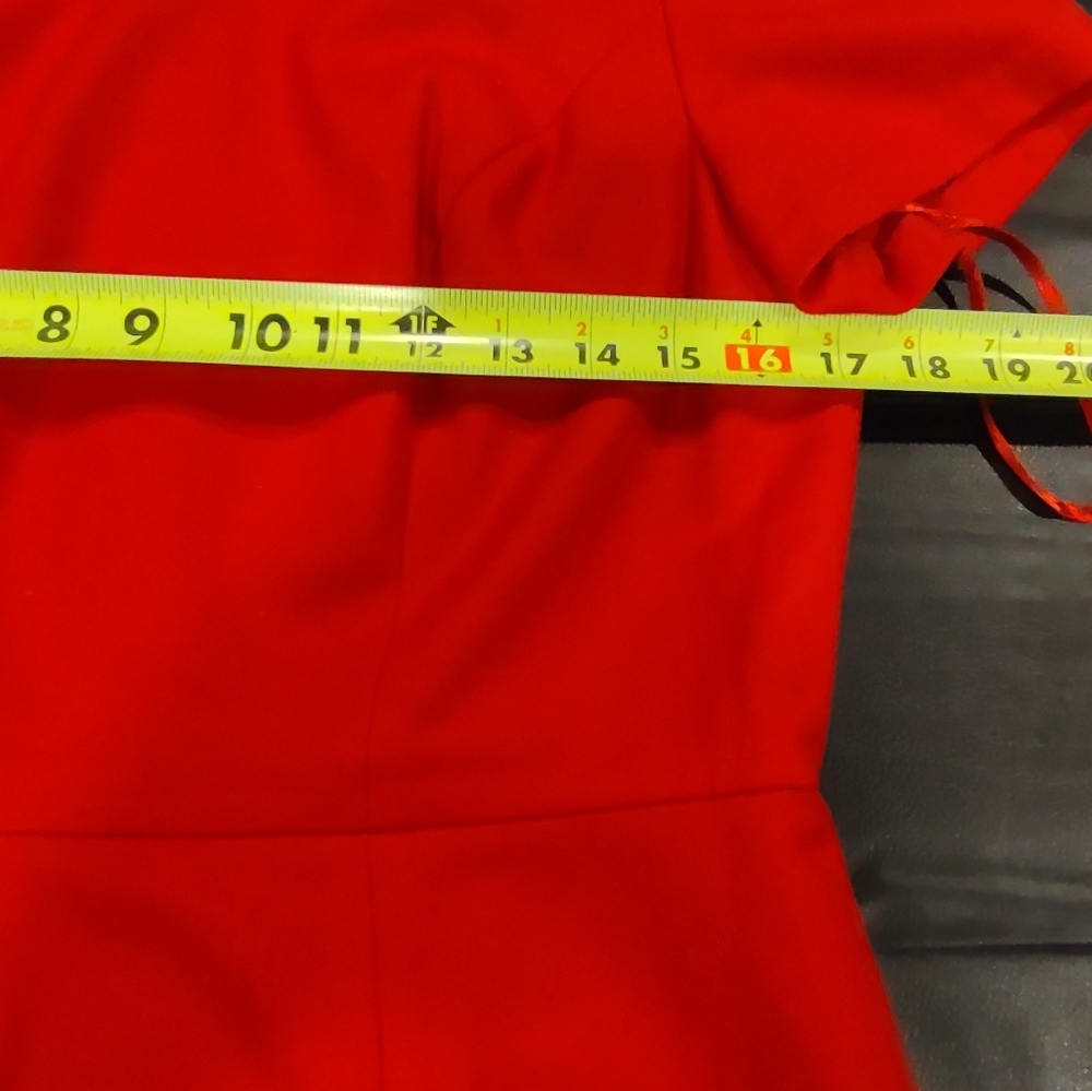 Talbot's Italian Flannel Red Dress - Picture 7 of 9